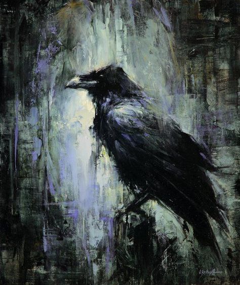 Arya on Twitter: "Lindsey Kustusch #painting #crow #halloween #kustusch #bird 
>>> "City Bird" https://t.co/rxin9759UJ" Lindsey Kustusch, Crow Painting, A Crow, Crow Art, Raven Art, Desenho Tattoo, Dark Background, Birds Painting, Ravens