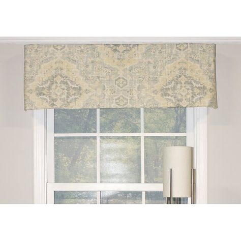 Bungalow Rose Balmer Watercolor Tailored 50" Window Valance | Wayfair Natural Curtains, Balloon Valance, Balloon Curtains, Swag Curtains, Tier Curtains, Long Curtains, Valance Window Treatments, Window Bed, Curtain Valance