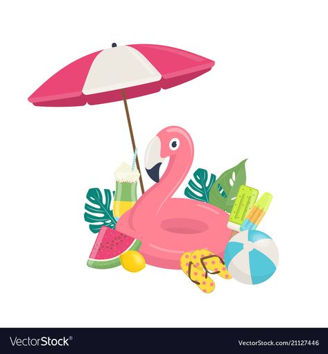 Flamingo Inflatable Pool, Flamingo Inflatable, Morph Animation, Eid Boxes, Beach Vector, Scrapbook Frame, Pop Art Collage, Summer Party Decorations, Flower Graphic Design