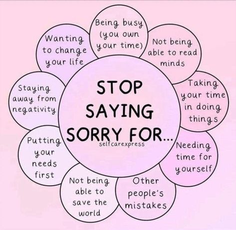 Stop Saying Sorry, Journal Inspiration Writing, Practicing Self Love, Mental Health Facts, Self Inspirational Quotes, Self Care Bullet Journal, Self Healing Quotes, Writing Therapy, Self Confidence Tips