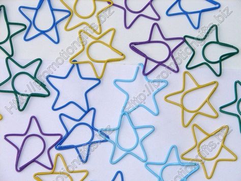 Paper Clips Diy, Shaped Paper Clips, Wire Star, Paper Clips, Wire Crafts, Vinyl Wrap, Star Shape, Paper Clip, Diy Paper