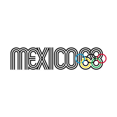 Mexico City 1968 logo, poster design & look of the games Mexico Olympics, Game Emblems, Lance Wyman, Nakagin Capsule Tower, Olympic Logo, Japanese Architect, Visual Identity Design, México City, Vintage Graphic Design