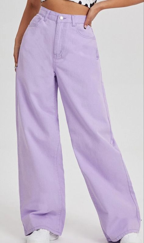 Preppy Pants, Jeans Wide, Birthday Shopping, Designer Jeans, Wide Leg Jeans, Parachute Pants, Leg Jeans, Harem Pants, Lilac