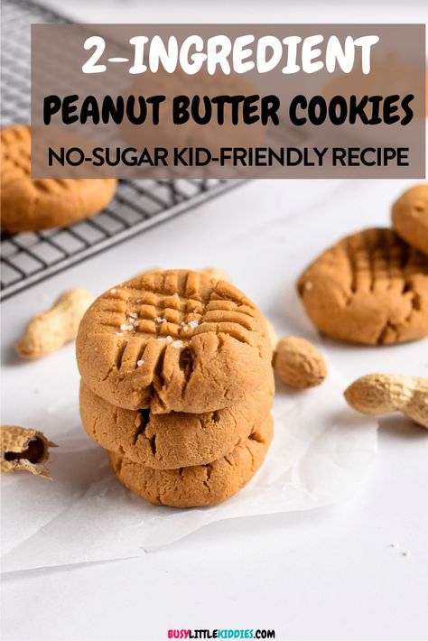 Low Sugar Cookies For Kids, Easy Oatmeal Cookies 2 Ingredients, Two Ingredient Cookies, Low Calorie Peanut Butter, Sugar Free Peanut Butter Cookies, Peanut Butter No Bake Cookies, 2 Ingredient Cookies, Peanut Butter Banana Cookies, Kids Cookies