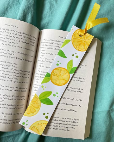 Fruit Bookmarks Diy, Homemade Bookmarks, Bookmarks Diy, Handmade Bookmarks Diy, Blush Earrings, Bookmark Ideas, Creative Bookmarks, Bookmark Craft, Unique Bookmark