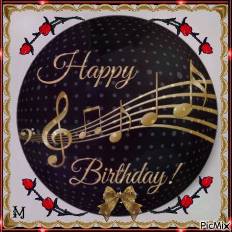 Musical Happy Birthday Note Gif Pictures, Photos, and Images for Facebook, Tumblr, Pinterest, and Twitter Happy Birthday Gif Songs Music, Birthday Animation, Gif Birthday, Gif Quotes, Animation Images, Birthday Animated, Happy Birthday Gif, Birthday Wishes Gif, Happy Birthday Music