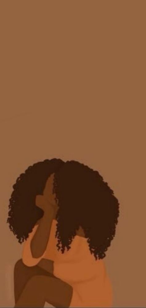 Black Faceless Art, Black Women Lockscreen, Brown Skin Wallpaper Aesthetic, African American Aesthetic Wallpaper, Plus Size Wallpaper Aesthetic, Blackgirl Aesthetics Wallpaper, Afro Aesthetic Wallpaper, Wallpaper For Black Women, Black Women Wallpaper Iphone