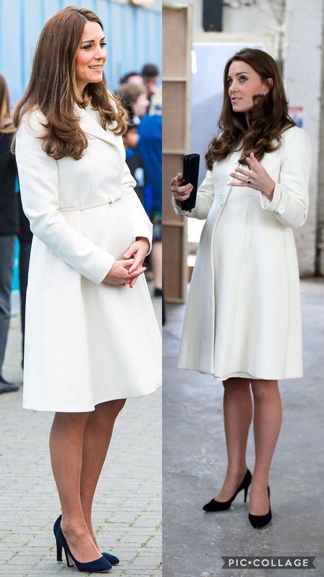 Elegant Pregnancy Outfits, Kate Middleton Pregnancy Style, Kate Middleton Maternity Style, Maternity Coats, Outfit Pregnant, Cute Maternity Style, Kate Middleton Pregnant, Spring Maternity Outfits, Bridal Maxi Dress