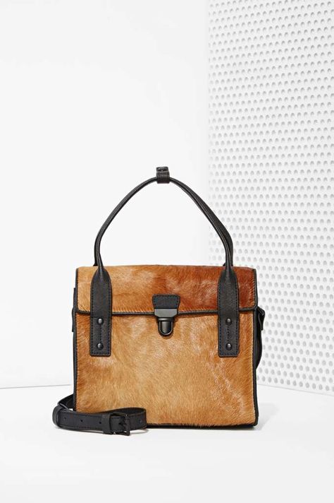 IIIBeCa North Moore Pony Hair Satchel | Shop What's New at Nasty Gal Hair Tuck, Matte Black Hardware, Shop Accessories, Handbag Heaven, Bags Shop, Pony Hair, Coach Swagger Bag, Ponies, Dream Wardrobe