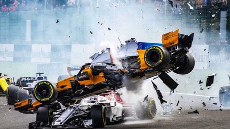 Formula 1 Halo protector surely saved a life at Belgian Grand Prix Belgium Grand Prix, Spa Francorchamps, Belgian Grand Prix, F1 Poster, Racing Posters, Photo Competition, World Photography, Charles Leclerc, Photography Awards