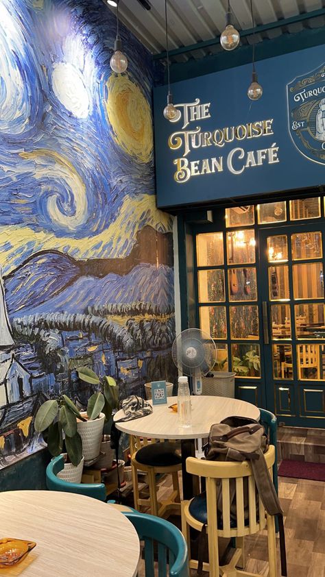 Theme Cafe, Owl Theme, Cozy Cafe, Cafe Shop, Van Gogh, Coffee Shop, Mood Board, Flour, Cafe