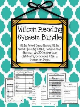 Wilson Reading System Bundle- Data Sheets, Spelling Lists, Wilson Reading Program Lessons, Wilson Just Words, Wilson Reading Program Activities, Just Words Wilson Reading, Wilson Reading Program, Wilson Reading System, Wilson Reading, Phonics Cvc, Reading Tutoring