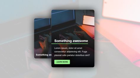 CSS Card with Hover Animation and Mobile Fallback #css Coding Tutorials, Learn Computer, Learn Computer Coding, Computer Coding, Youtube Design, Chat App, Html Css, Animation Background, Animation Design