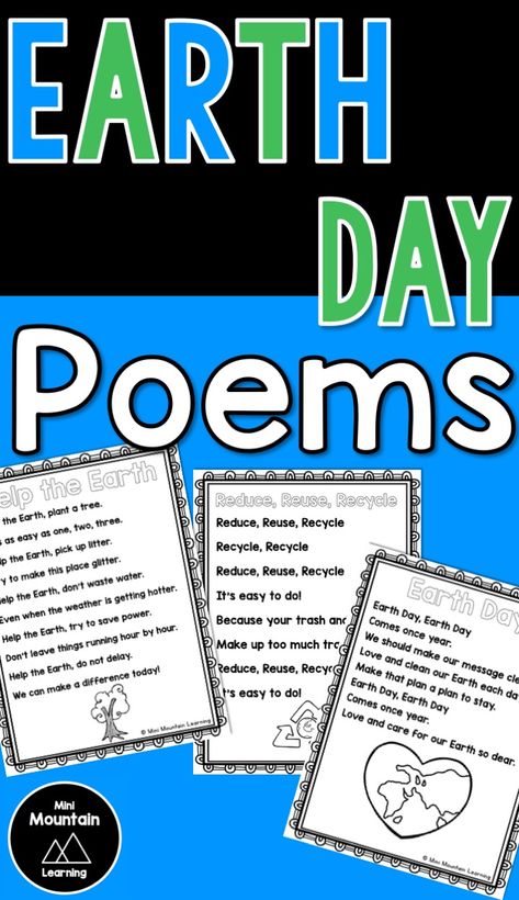 Earth Day Poems, Earth Poems, Earth Day Quotes, Earth Day Activity, Earth Day Coloring Pages, English Education, Earth Day Crafts, School House Rock, Earth Day Activities