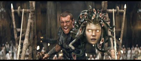 Clash of the Titans Greek Mythological Creatures, Perseus And Medusa, Vincent Regan, Wrath Of The Titans, Alexa Davalos, Liam Cunningham, Medusa Gorgon, Medusa Art, Snake Hair