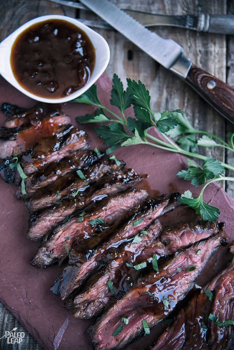 Grilled Steaks With Apricot Glaze | Paleo Diet Lifestyle  | Bloglovin’ Best Steak Dinner, Grilled Steak Recipe, Sear Steak, Apricot Glaze, Seared Salmon Recipes, Grilled Steaks, Primal Blueprint, Grilling Recipes Sides, Grill Meat