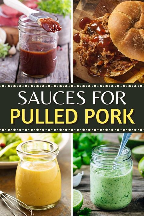 Pulled Pork Condiments, Bbq Sauce Recipe For Pulled Pork, Homemade Pulled Pork Sauce, Homemade Sauce For Pulled Pork, Best Bbq Sauce For Pulled Pork, Pulled Pork Sauce Homemade, Pulled Pork Sauces, Sauce For Smoked Pork, Pork Sauces