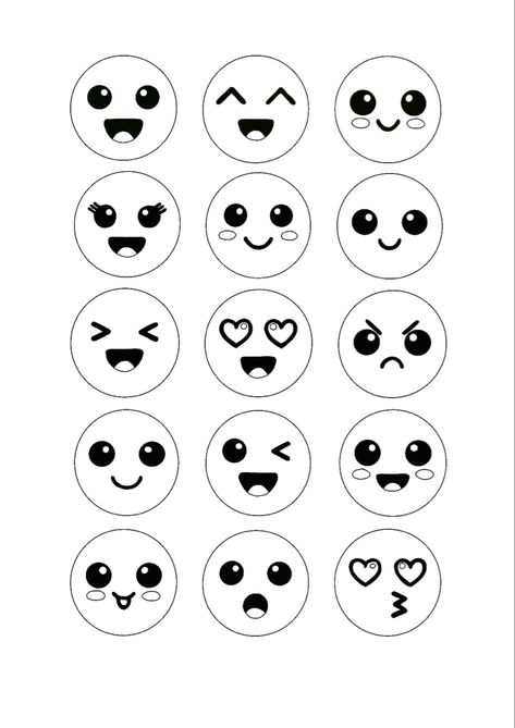 Kawaii Coloring Pages, Face Coloring, Emoji Coloring Pages, Free Printable Coloring Sheets, Emoji Drawings, Emoji Drawing, Stickers Kawaii, Coloring Sheets For Kids, Pokemon Coloring Pages