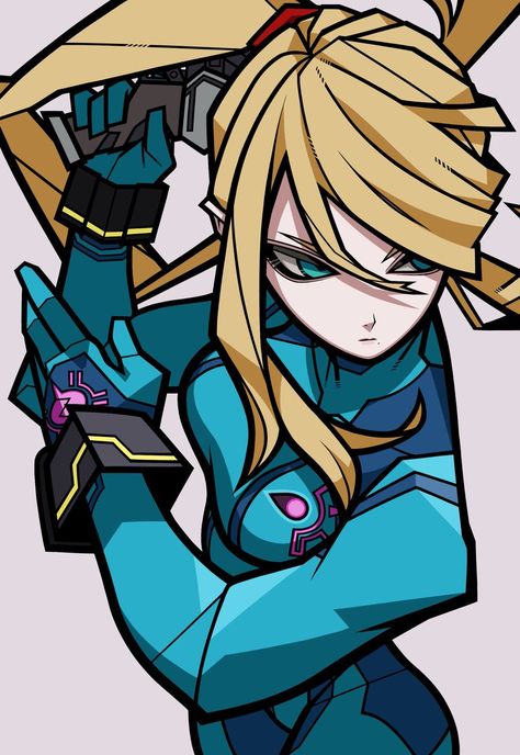 Samus Zero, Metroid Dread, Cell Shading, Zero Suit, Metroid Samus, Zero Suit Samus, Metroid Prime, Samus Aran, Nintendo Art