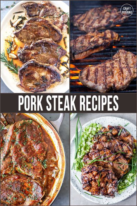 Pork Rib Eye Steak Recipes, Pork Ribeye Steak Recipes, Fried Pork Steak Recipes, Pork Steak Recipes Grilled, Bone In Pork Steak Recipes, Pork Blade Steak Recipes, Pork Ribeye Recipes, Pork Ribeye, Pork Shoulder Blade Steak Recipes