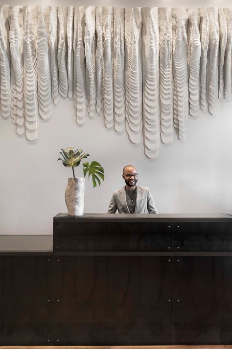 Kimpton Everly — Rottet Studio Hotel Front Desk, White Moroccan Tile, Mahogany Flooring, Kimpton Hotels, Hollywood Hotel, Lobby Reception, Desk Art, Los Angeles Hotels, Design Palette