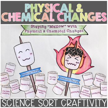 Help your students learn the difference between physical and chemical changes with this engaging and interactive craftivity science activity!Check out the preview for details!Objective:For students to learn and retain the matter concepts of physical changes and chemical changes in an engaging way.This Resource Covers:What a physical change isWhat a chemical change isSigns of physical and chemical changesExamples of physical and chemical changesWith this Resource You'll Get:Materials to create th Physical Changes Activities, Chemical Changes Activities, Physical And Chemical Changes, Changes In Matter, Chemical Change, Owl Teacher, Chemical And Physical Changes, Physical And Chemical Properties, Homework Incentives