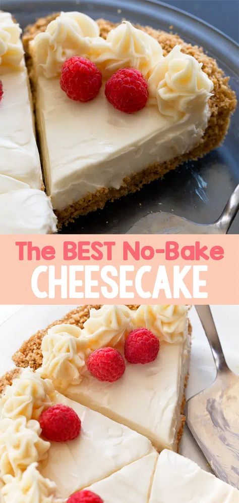 No Bake Cheesecake - Chocolate Covered Katie Best No Bake Cheesecake, No Bake Cheesecake Recipe, Chocolate Covered Katie, Cake Light, No Bake Pumpkin Cheesecake, Easy No Bake Cheesecake, Sugar Free Cheesecake, Healthy Cheesecake, Baked Cheesecake Recipe