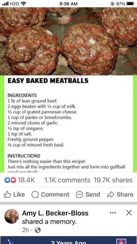 Juicy Meatball Recipe, Homemade Meatballs Easy, Baked Meatballs, Meatball Recipes Easy, Meatball Bake, Ventura California, Meatballs Easy, Meatball Ingredients, Daily Recipes