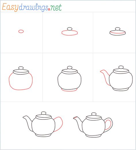 How To Draw A Teapot Step by Step - [8 Easy Phase] Easy Teacup Drawing, How To Draw A Teapot Step By Step, How To Draw A Teacup, How To Draw A Tea Pot, Tea Pot Drawing Simple, Teapot And Cup Drawing, How To Draw A Tea Cup Step By Step, Teapot Art Drawing, Tea Pot Doodle