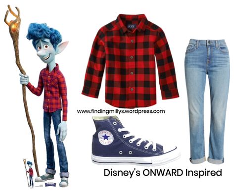 Outfit inspired by Ian from Disneys Onward! Disney Bound Outfits, Disney Inspired Outfits, Outfit Inspired, Casual Cosplay, Inspired Outfits, Disney Inspired, Chuck Taylor Sneakers, Converse Sneaker, Halloween Costumes