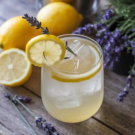 Lemon Lavender Mocktail Lemon Mocktail, Lemon Lavender, Garden Parties, Non Alcoholic Drinks, Floral Notes, Mocktails, Non Alcoholic, Coolers, Taste Buds