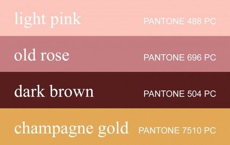 Vintage Classic Color Scheme - Rose Accents Old Rose Color Palette, Old Rose Color, Vintage Wedding Colors, Wedding Colors Red, Gold Shades, Vintage Colour Palette, Gold Wedding Colors, Gold Color Palettes, Brown Color Palette