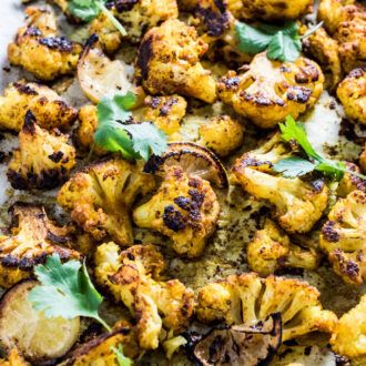 Roasted Cauliflower Indian, Curry Roasted Cauliflower, Curry Cauliflower, Keto Side Dish, Roasted Cauliflower Recipes, Cauliflower Dishes, Keto Side, Easy Curry, Cauliflower Curry