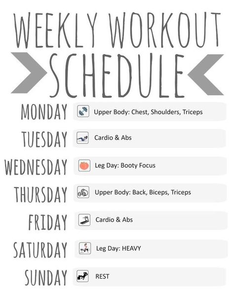 Weekly Yoga Schedule Workout Plans, How To Plan A Workout Schedule, Female Weekly Workout Plan, Workout Schedule For Gym Machines, 6 Day A Week Workout Plan, Schedule For Workout, Weekly Workout Schedule For Women Tone It Up, 3 Workouts A Week, Work Out Schedule For Women Beginner