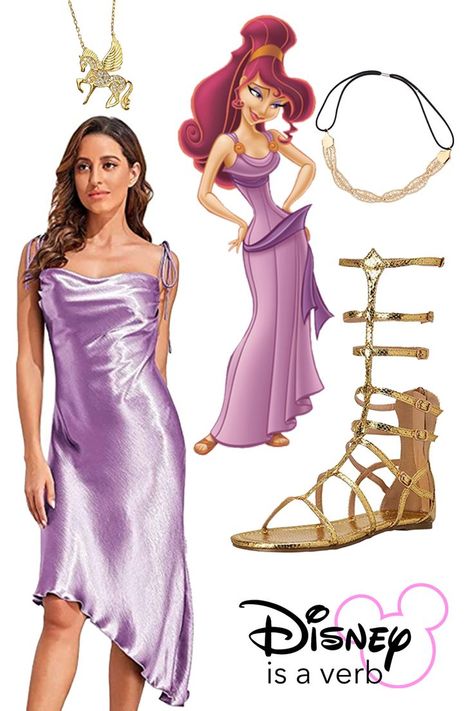 Meg Costume Hercules, Female Disney Characters, Disney Characters Halloween Costumes, Hercules Disneybound, Meg Costume, Meg From Hercules, Ariel Halloween, Ariel Halloween Costume, Disney Princess Dress Up