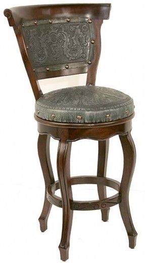 Western Home > Western Furniture > Western Barstools and Bars Western Bar Stools, Western Chair, Western Bar, Counter Stools With Backs, Spanish Heritage, Black Forest Decor, Rustic Bar, Western Furniture, Swivel Counter Stools