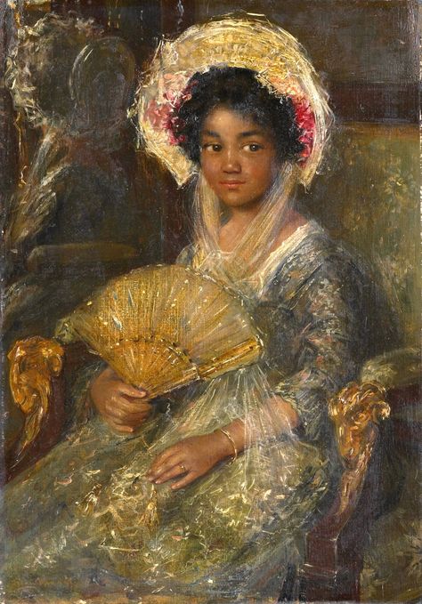 1800s Week! Simon Willem Maris Portrait of a Young Black Woman Netherlands (1890s) 44 x 29 cm. Rijksmuseum, Amsterdam The Image of the Black in Western Art Research Project and Photo Archive, W.E.B.... Idda Van Munster, Afrikaanse Kunst, Young Black, European Art, African History, African American Art, Black Women Art, Decoupage Paper, Western Art