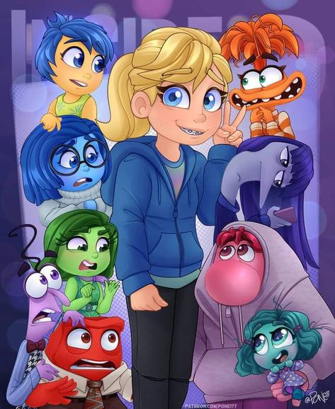 Aladdin Characters, Inside Out Emotions, Inside Out Characters, Movie Inside Out, Disney Character Art, Cartoon Artist, Cute Easy Doodles, Disney Inside Out, Disney Art Drawings