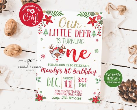 Christmas Birthday Invitations, Birthday Christmas Party, Christmas Party Invite, Christmas Template, Birthday Party Printables, Paperless Post, Facebook Event, Christmas Party Invitations, Christmas Templates