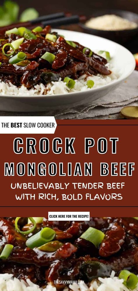 Discover the best Mongolian beef recipe that your family will love! Our Crock Pot Mongolian Beef is the ultimate slow cooker Mongolian beef dish—easy to prepare and packed with rich, savory flavors. This recipe transforms simple ingredients into a delectable meal that’s perfect for any night of the week. Try this easy and delicious slow cooker Mongolian beef recipe today! Slow Cooker Mongolian Beef Recipe, Slow Cooker Mongolian Beef, Mongolian Beef Recipes, Mongolian Beef, Best Slow Cooker, Pan Meals, Crock Pot Slow Cooker, Crockpot Meals, Spicy Sauce