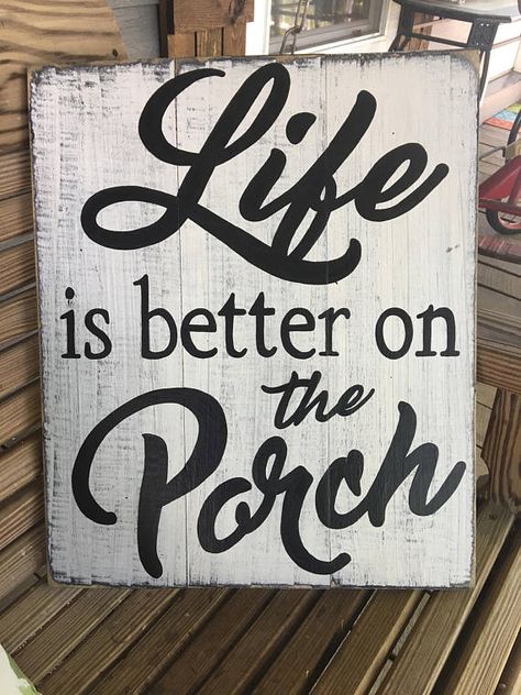 Nails Grey, Porch Life, Patio Signs, Front Porch Signs, Barn Wood Signs, Front Porch Decor, Backyard Porch, Diy Wood Signs, Pallet Painting