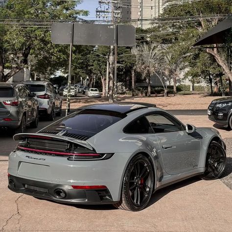 Nardo grey 992 Carrera GTS ☑️ A Huge thanks to @brforsale for these awesome Pictures ! 📷 #porsche #992carreragts #porschecarreragts #supercar #dreamcar Nardo Grey Cars, Grey Cars, Porsche 992 Carrera, Nardo Grey, Porsche 992, Porsche 550, Grey Car, Awesome Pictures, Porsche Carrera