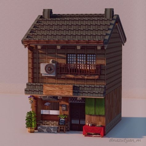 nazuna: on Instagram: “Japanese Dumpling Shop. Textures and Mods "MiniaTuria" #minecraft #minecraftbuild #minecraftmod #minecraftart #minecraftcreative…” Minecraft Japanese Room Ideas, Small Japanese Style Minecraft House, Minecraft Japanese Apartment, Japanese Modern House Minecraft, Japanese Room Minecraft, Minecraft Japanese Mansion, Japanese Shop Minecraft, Japanese Minecraft Builds House, Minecraft Japanese Street