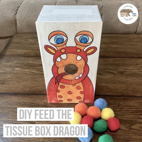 Mama Bearian on Instagram: “*DIY FEED THE TISSUE BOX DRAGON* Inspired by our favorite @habausa Eat-It-Up Dragon puppet. Baby Bear requests games with our dragon…” Puppet Diy, Creature Ideas, Food Books, Dragon Puppet, Mythical Creature, Instagram Diy, Tissue Box, Baby Bear, Tissue Boxes