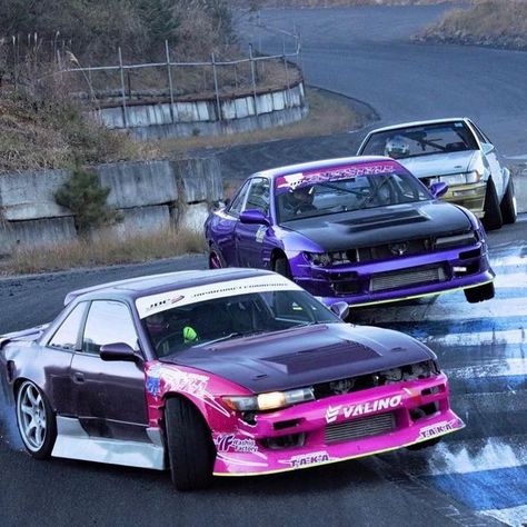 Drifting ⚡  @shirtstuckedin #iconiccars #cars #car Black Notes, Slammed Cars, Japan Street, Drifting Cars, Street Racing Cars, Nissan Silvia, Body Milk, Track Car, Street Racing