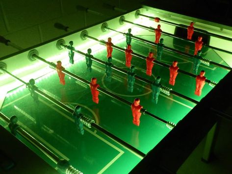 Foosball Aesthetic, Football Table, Foosball Table Aesthetic, Fooseball Coffee Table, Foosball Table Design, Football Led Light, Football Lights, Pub Games, Table Football