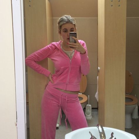 Juicy Couture Track Suit Skirt Track Suit Aesthetic, Juicy Couture Track Suit Aesthetic, Juicy Track Suit, Pink Velour Tracksuit, Juicy Couture Track Suit, Suit Aesthetic, Juicy Couture Clothes, Juicy Tracksuit, Fit Checks