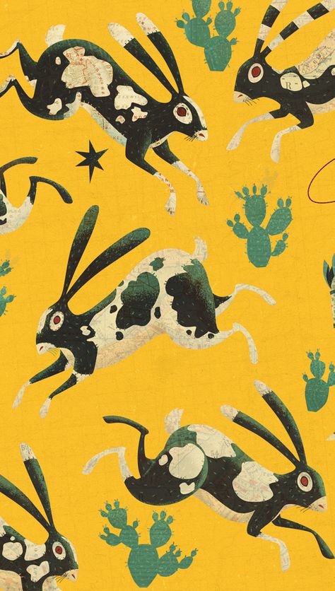 Banner illustration for Adobe tutorial on 'crash recovery' in Illustrator CC Steve Simpson, Giant Rabbit, Banner Illustration, Rabbit Art, Bunny Art, Year Of The Rabbit, Graphic Design Portfolio, Pattern Illustration, Animal Pattern