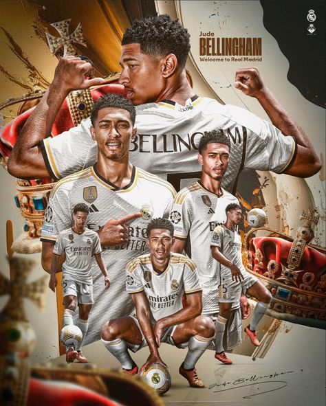 Wallpaper Real Madrid, Jude Bellingham Wallpaper, Neymar Wallpapers, Bellingham Wallpaper, Animated Wallpaper For Pc, Real Madrid Photos, Real Madrid Logo, Football Artwork, Football Players Images