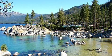 Take a dive into the clearest, cleanest, and most refreshing lakes in the United States Sand Harbor Lake Tahoe, Beautiful Places In America, Places In California, Kayak Adventures, Family Camping Trip, Visit New York, Clear Lake, Green Lake, South Lake Tahoe